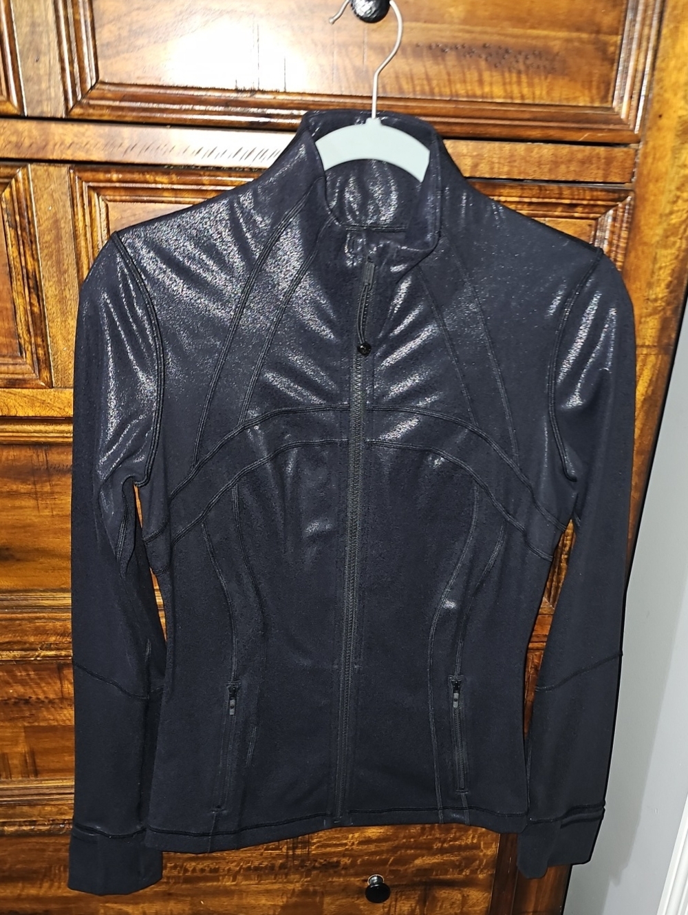 Lululemon Womens Sz 8 Black Shimmer Define Jacket. Excellent NWOTS! RARE!!!